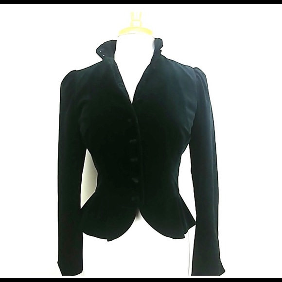 ralph lauren stretch velvet blazer